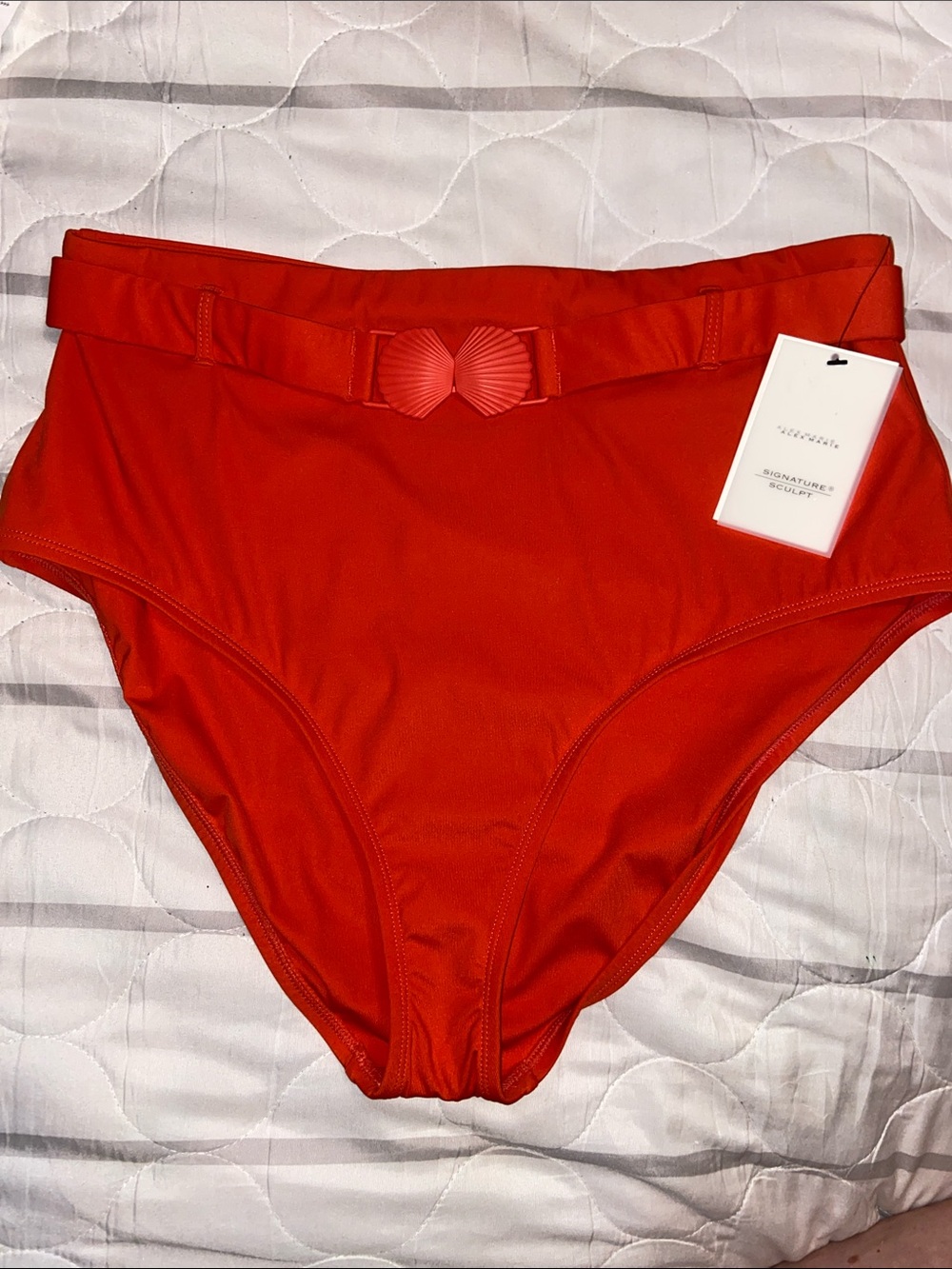 HIGH WAIST BELTED POPPY BOTTOMS NWT Alex Marie SCULPT BIKINI BOTTOMS
